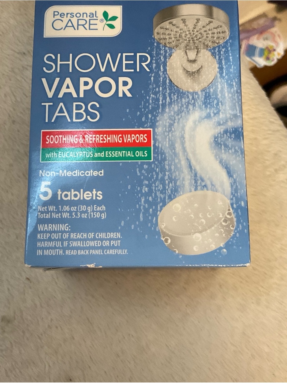 Persona Shower Vapor Tabs - Blue Box with Green Accent